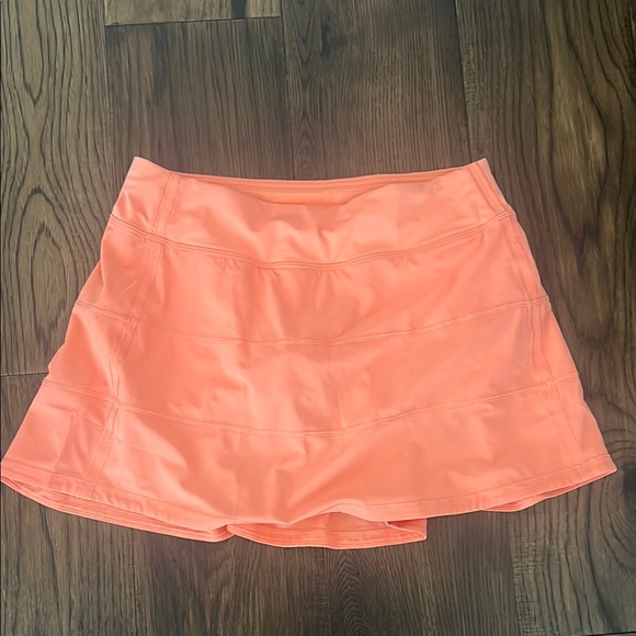 lululemon athletica Dresses & Skirts - lululemon athletica Coral Skirt. Pace rival tall length. Size 6